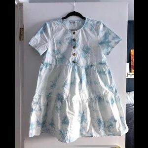 NWT Madewell Tiered Boxy T-Shirt Dress